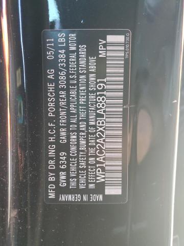 Photo 14 from auction – 2011 PORSCHE CAYENNE TU with VIN WP1AC2A2XBLA88191