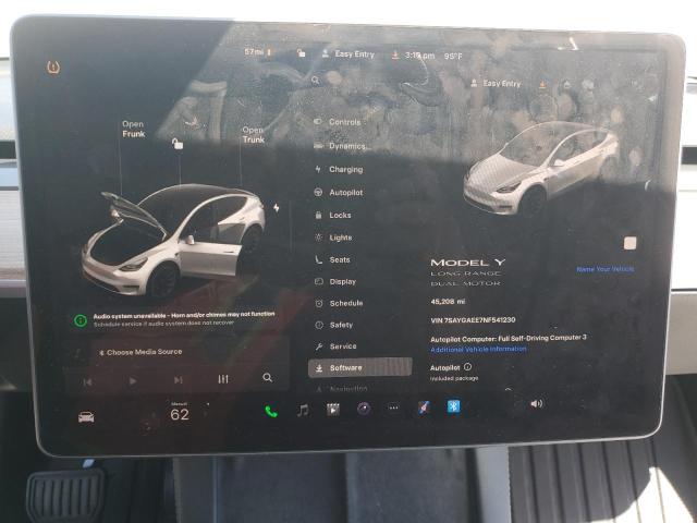 Photo 9 from auction – 2022 TESLA MODEL Y with VIN 7SAYGAEE7NF541230