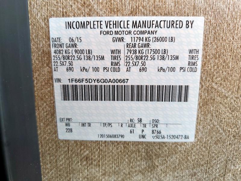 Photo 10 from auction – 2016 ITASCA SUNCRUISER with VIN 1F66F5DY6G0A00667