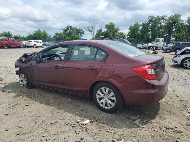 Photo 2 from auction – 2012 HONDA CIVIC LX with VIN 19XFB2F50CE037578