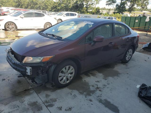 HONDA CIVIC LX 2012 with VIN 19XFB2F51CE103474 - Photo from auction