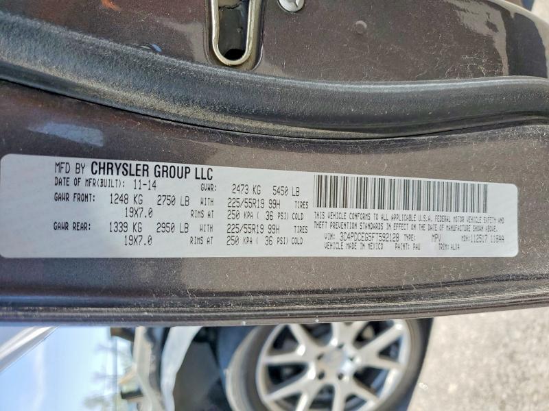 Photo 14 from auction – 2015 DODGE JOURNEY with VIN 3C4PDCEG5FT592128