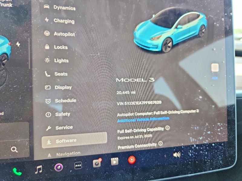 Photo 9 from auction – 2023 TESLA MODEL 3 with VIN 5YJ3E1EA7PF667620