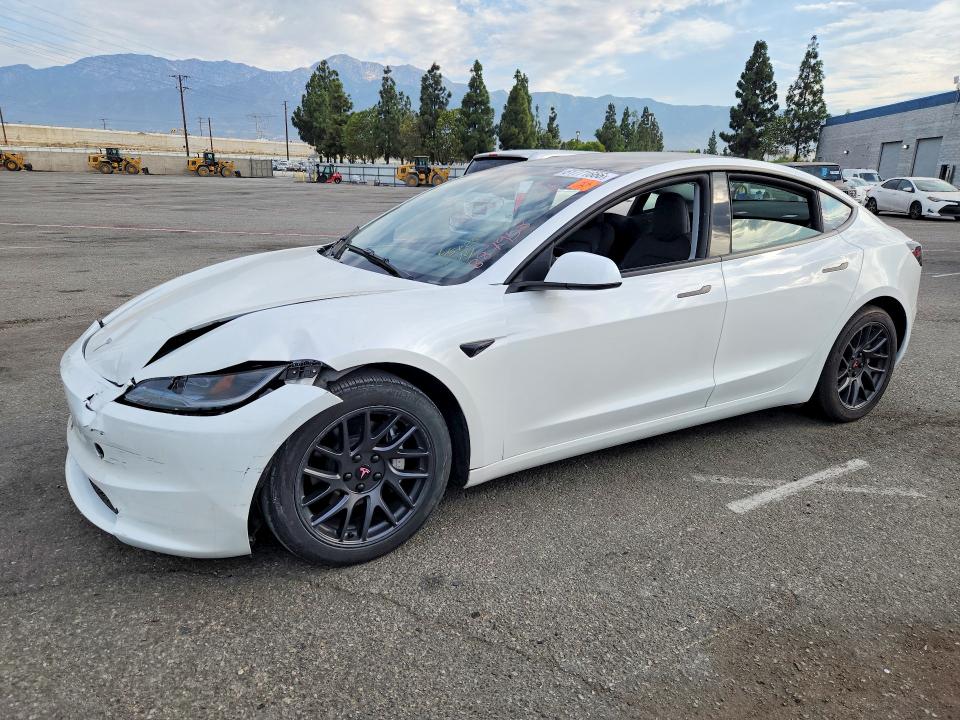 TESLA MODEL 3 2025 with VIN 5YJ3E1EB2SF887958 - Photo from auction