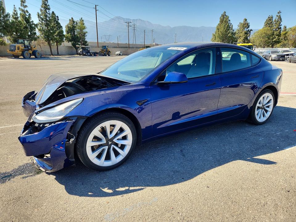 TESLA MODEL 3 2022 with VIN 5YJ3E1EA2NF243954 - Photo from auction