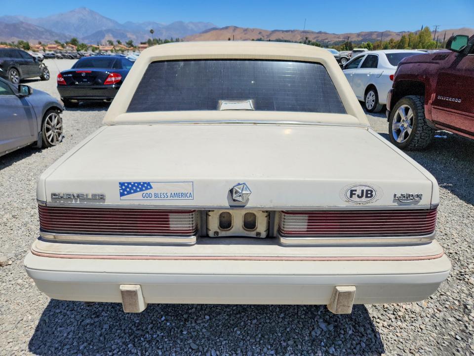 Photo 6 from auction – 1987 CHRYSLER LEBARON with VIN 1C3BC56D7HF168495