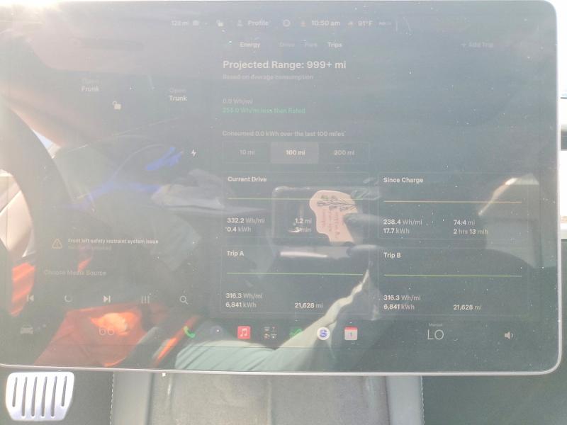 Photo 9 from auction – 2022 TESLA MODEL 3 with VIN 5YJ3E1EC9NF299214