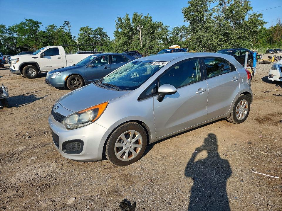 KIA RIO 2013 with VIN KNADM5A38D6181716 - Photo from auction