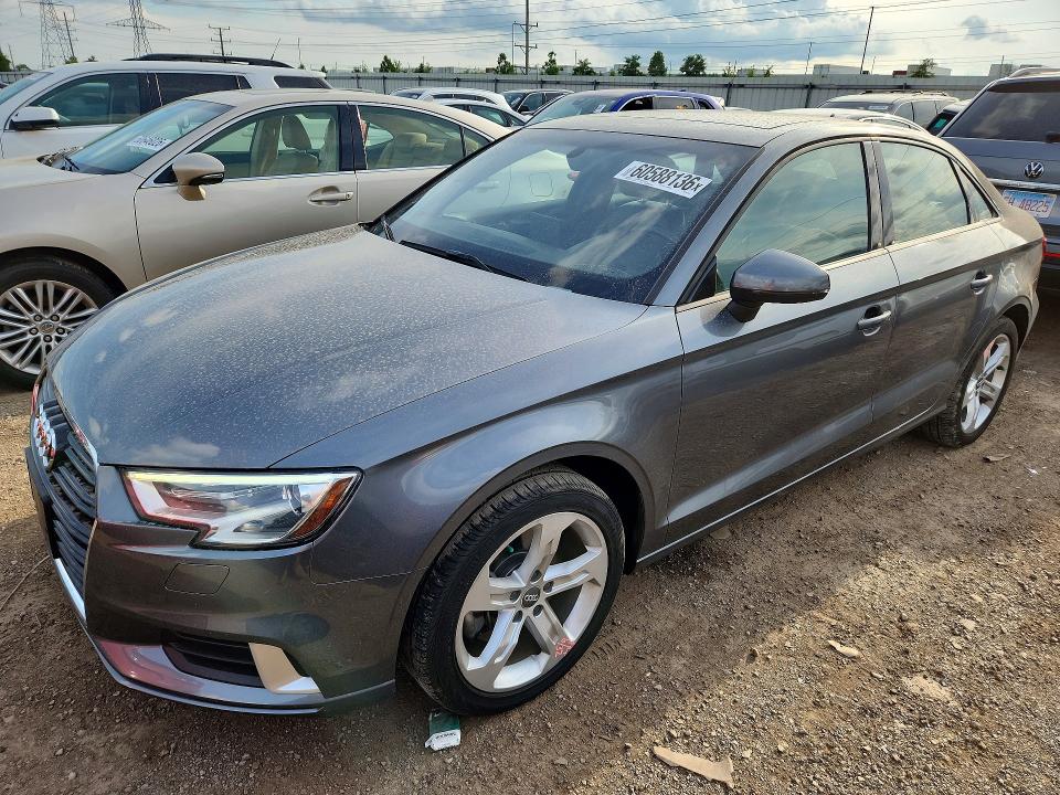 AUDI A3 2018 with VIN WAUB8GFF0J1071956 - Photo from auction