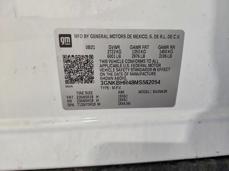 Photo 14 from auction – 2021 CHEVROLET BLAZER with VIN 3GNKBHR48MS582054