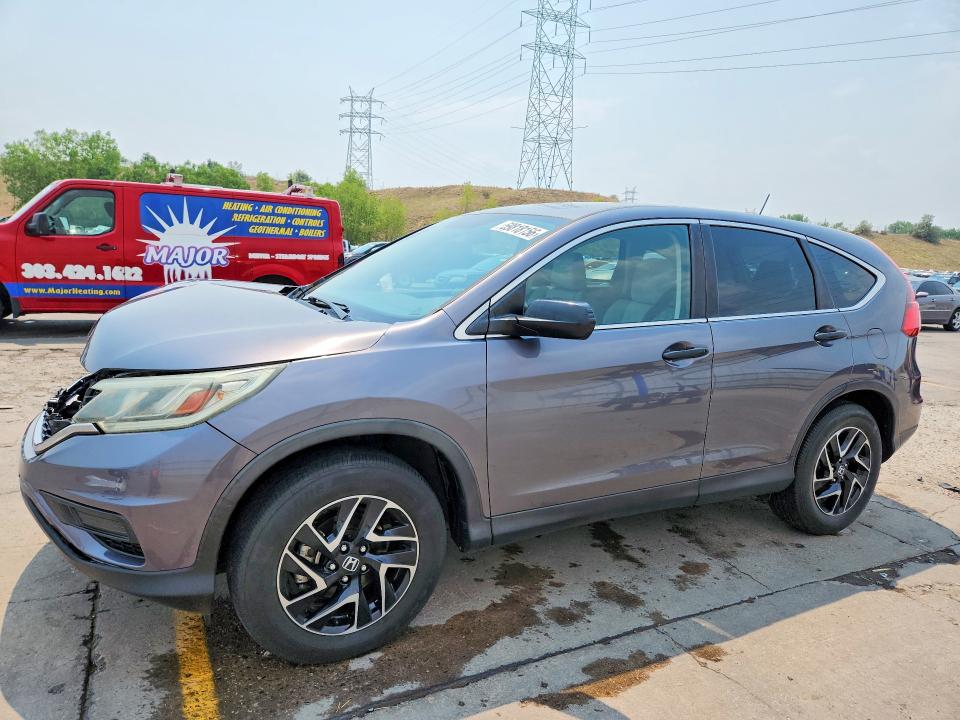 HONDA CR-V 2016 с VIN 5J6RM4H48GL041893 - Снимка от търг