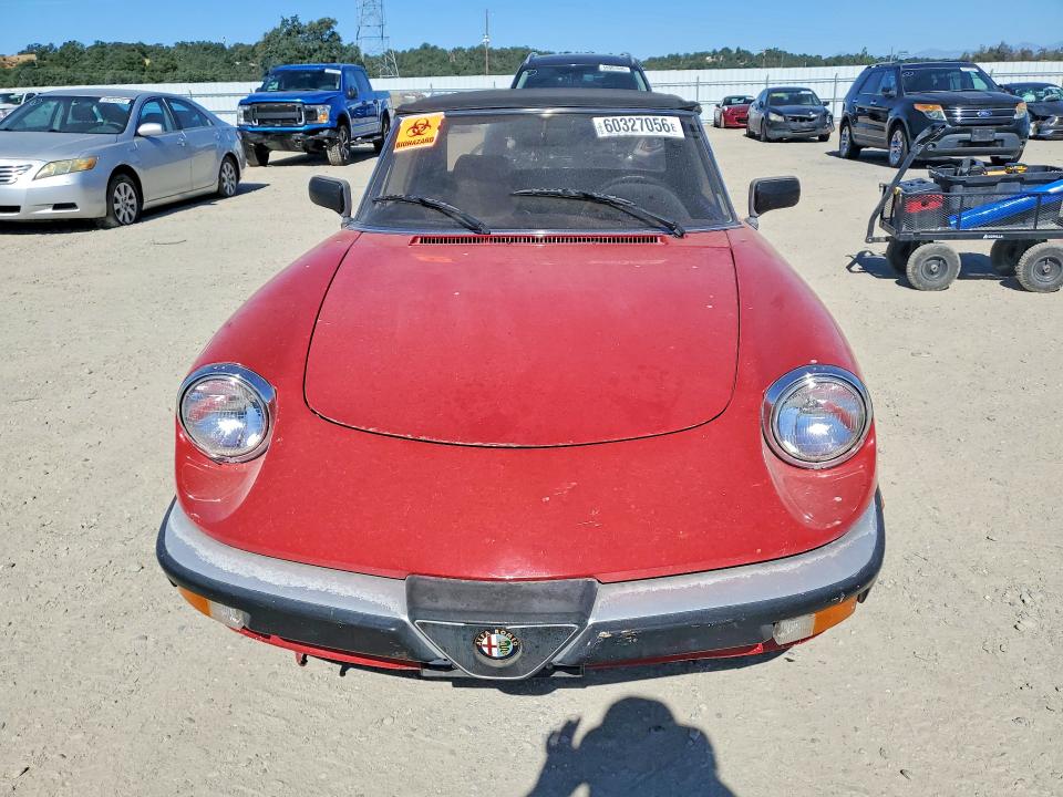 Photo 5 from auction – 1987 ALFA ROMEO SPIDER with VIN ZARBA5640H1045254