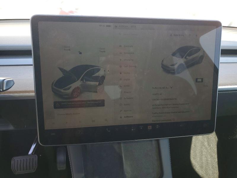 Photo 9 from auction – 2024 TESLA MODEL Y with VIN 7SAYGDED2RF088276