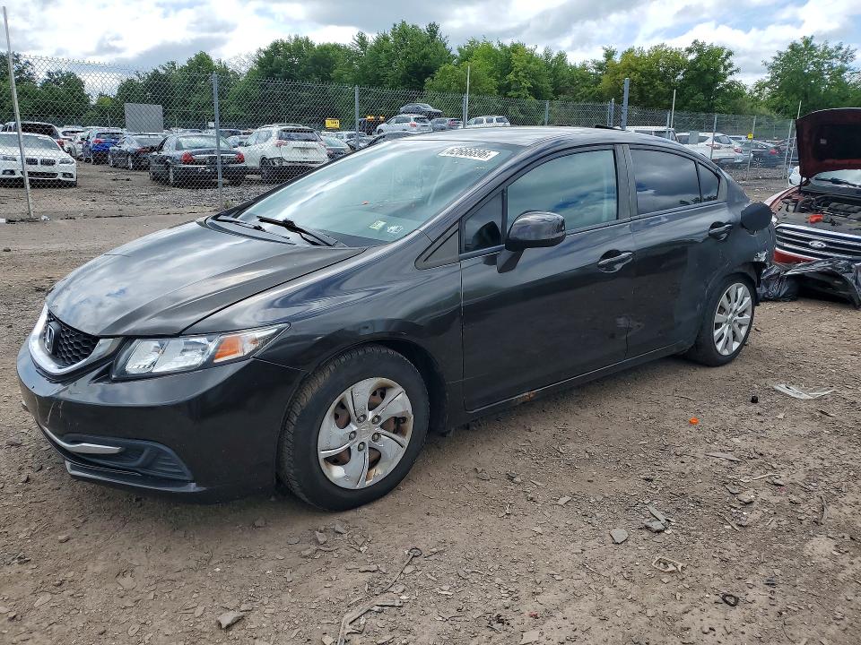 HONDA CIVIC 2013 with VIN 2HGFB2F57DH568090 - Photo from auction