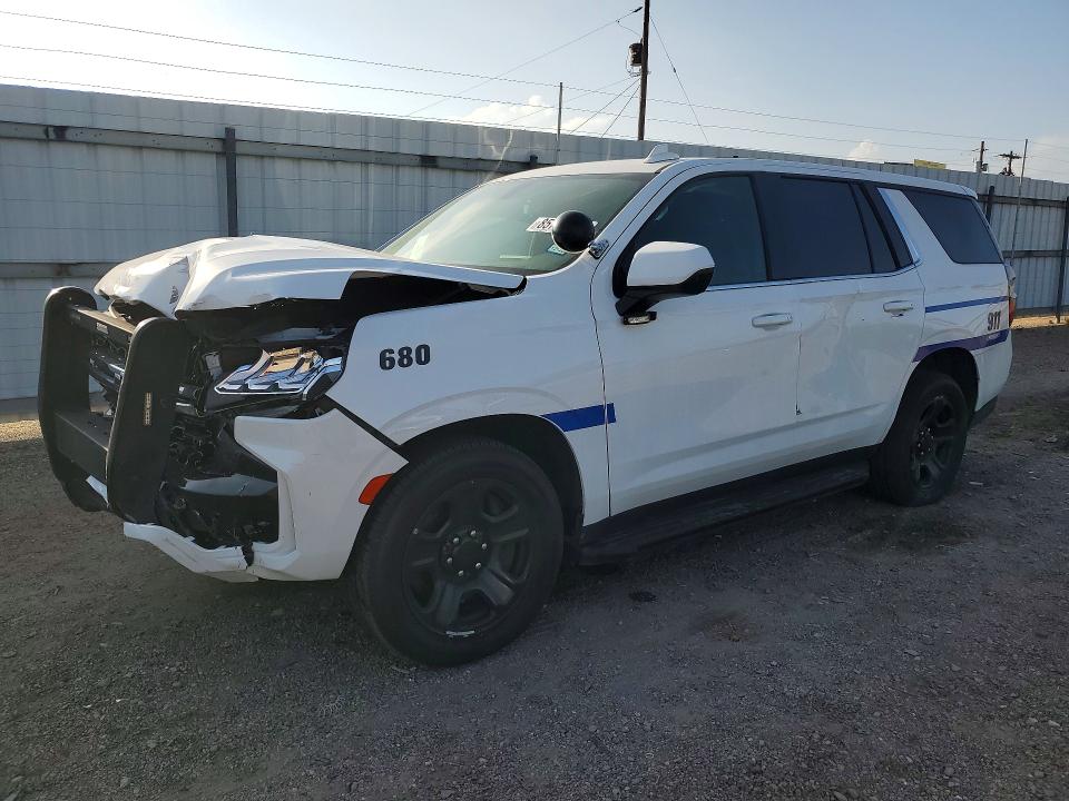 CHEVROLET TAHOE 2023 with VIN 1GNSCLED0PR448488 - Photo from auction