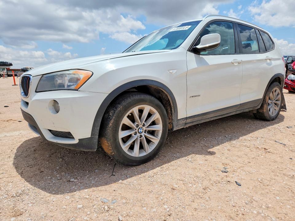 BMW X3 2013 with VIN 5UXWX9C54D0A11558 - Photo from auction