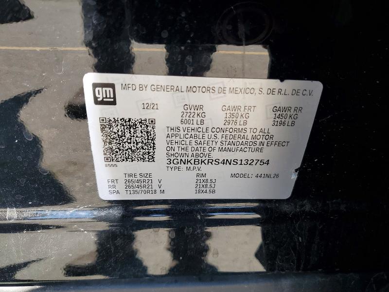Photo 14 from auction – 2022 CHEVROLET BLAZER with VIN 3GNKBKRS4NS132754