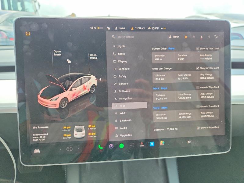 Photo 9 from auction – 2023 TESLA MODEL 3 with VIN 5YJ3E1EA4PF401665