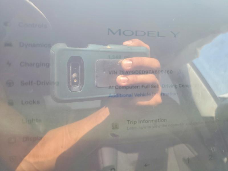 Фото 9 с аукциона – 2026 TESLA MODEL Y с VIN 7SAYGDED9TA699460