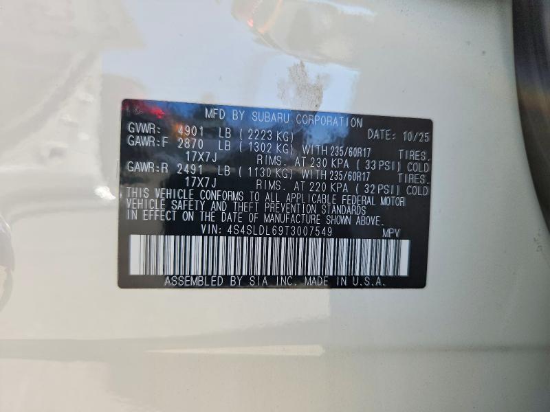 Photo 14 from auction – 2026 SUBARU FORESTER with VIN 4S4SLDL69T3007549