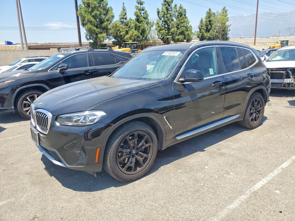 BMW X3 2022 with VIN 5UX43DP00N9K60874 - Photo from auction