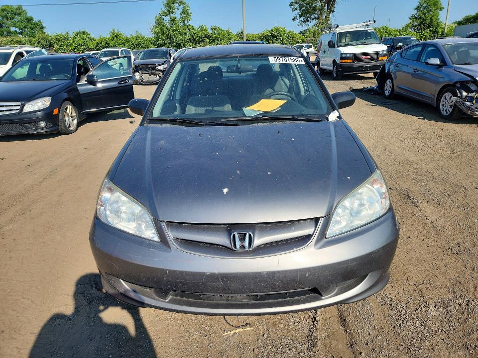 Photo 5 from auction – 2005 HONDA CIVIC with VIN 2HGES16305H038100