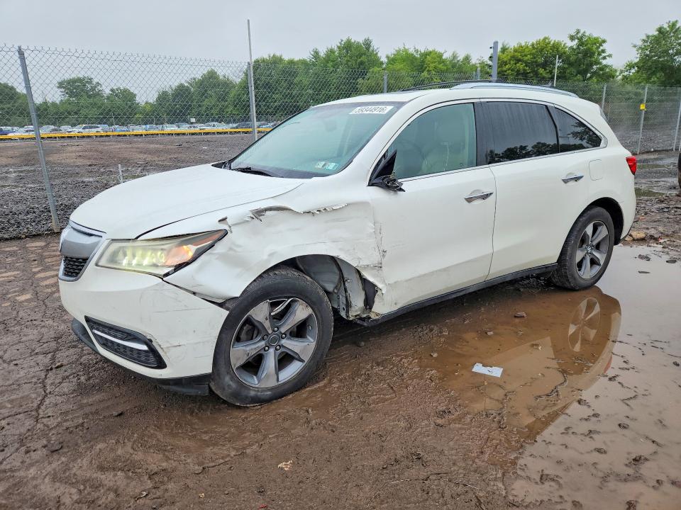 ACURA MDX 2015 with VIN 5FRYD4H25FB002744 - Photo from auction