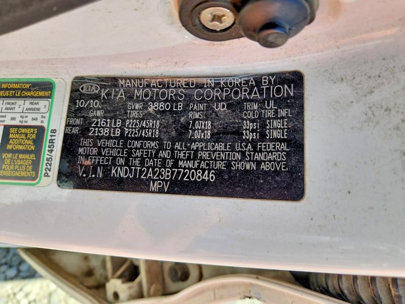 Photo 14 from auction – 2011 KIA SOUL with VIN KNDJT2A23B7720846