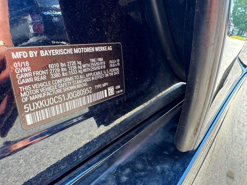 Photo 10 from auction – 2018 BMW X6 with VIN 5UXKU0C51J0G80952