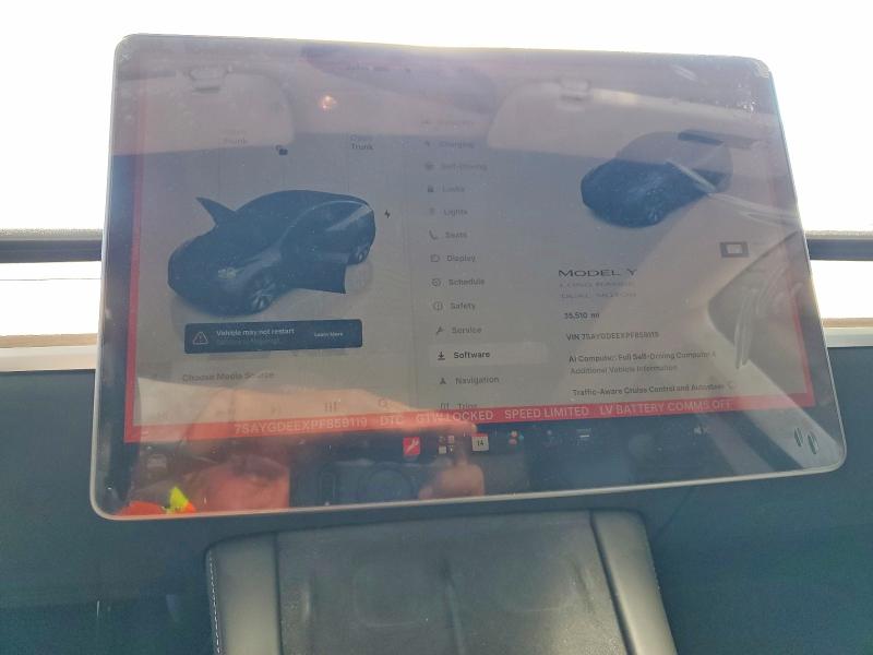 Photo 9 from auction – 2023 TESLA MODEL Y with VIN 7SAYGDEEXPF859119
