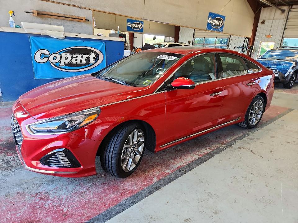 HYUNDAI SONATA 2018 with VIN 5NPE34AB6JH675568 - Photo from auction