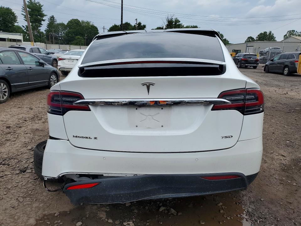 Photo 6 from auction – 2017 TESLA MODEL X with VIN 5YJXCAE25HF075151