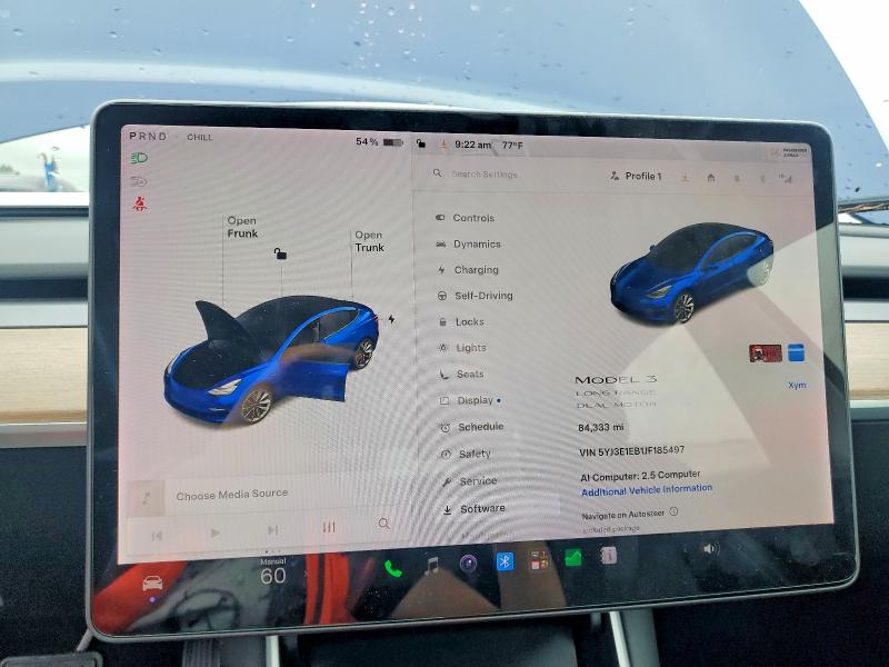 Photo 9 from auction – 2018 TESLA MODEL 3 with VIN 5YJ3E1EB1JF185497
