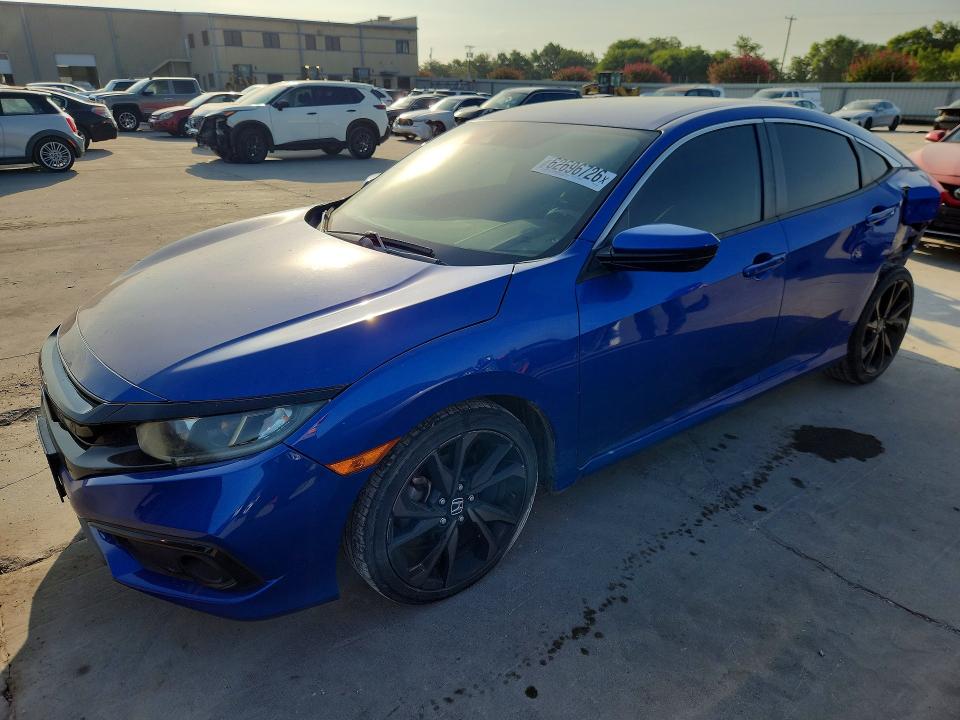 HONDA CIVIC 2019 with VIN 19XFC2F84KE014150 - Photo from auction