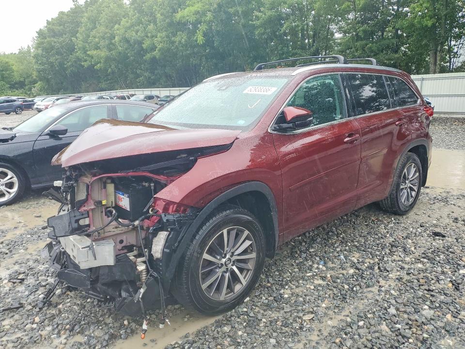 TOYOTA HIGHLANDER 2018 with VIN 5TDJZRFH2JS840193 - Photo from auction