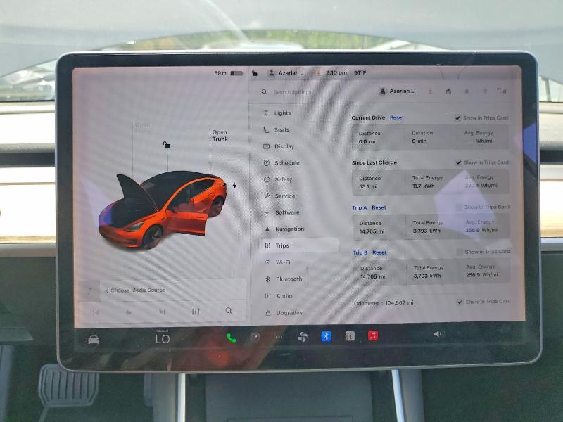 Photo 9 from auction – 2017 TESLA MODEL 3 with VIN 5YJ3E1EA4HF000649