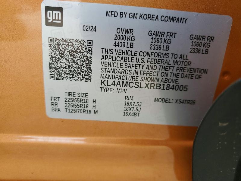 Photo 14 from auction – 2024 BUICK ENCORE GX with VIN KL4AMCSLXRB184005