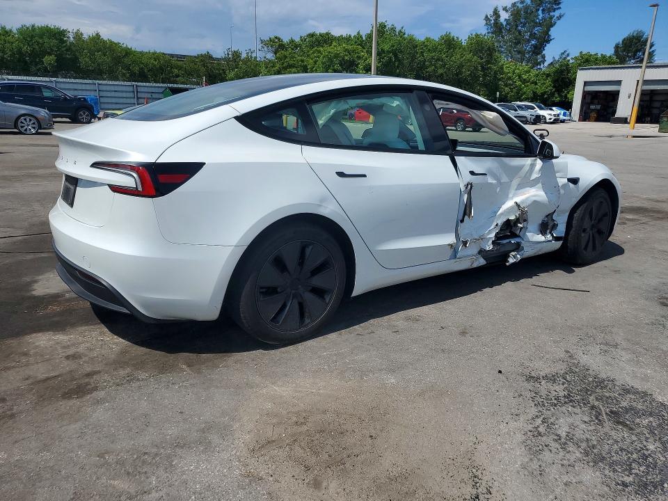 Photo 3 from auction – 2025 TESLA MODEL 3 with VIN 5YJ3E1EA4SF021203