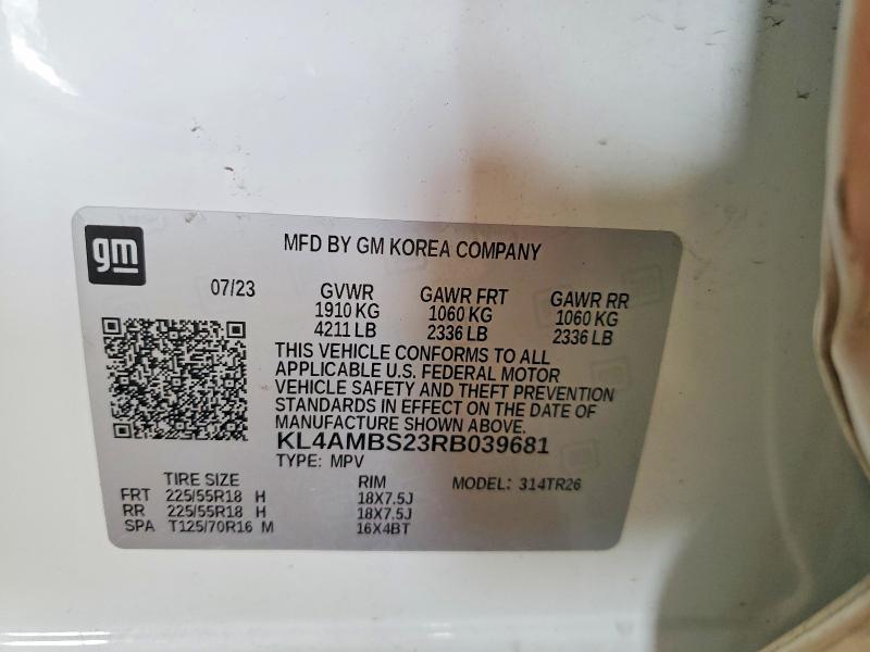 Photo 14 from auction – 2024 BUICK ENCORE GX with VIN KL4AMBS23RB039681