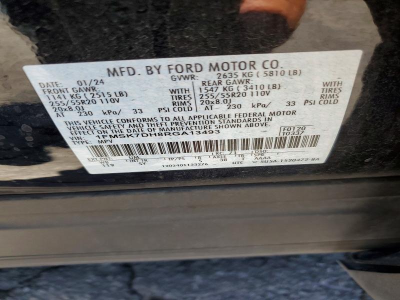 Zdjęcie 14 z aukcji – 2024 FORD EXPLORER z VIN 1FMSK7DH8RGA13493