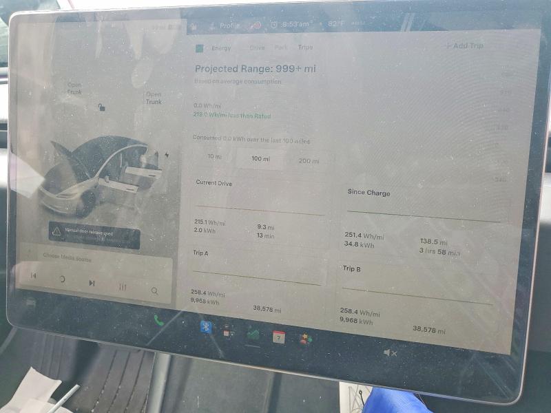 Photo 9 from auction – 2025 TESLA MODEL 3 with VIN 5YJ3E1EA5SF919549