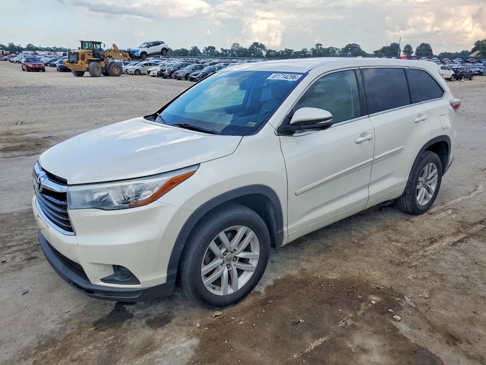 TOYOTA HIGHLANDER 2015 with VIN 5TDZKRFH8FS055773 - Photo from auction