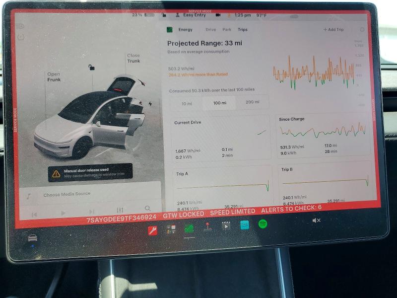 Photo 9 from auction – 2026 TESLA MODEL Y with VIN 7SAYGDEE9TF346924