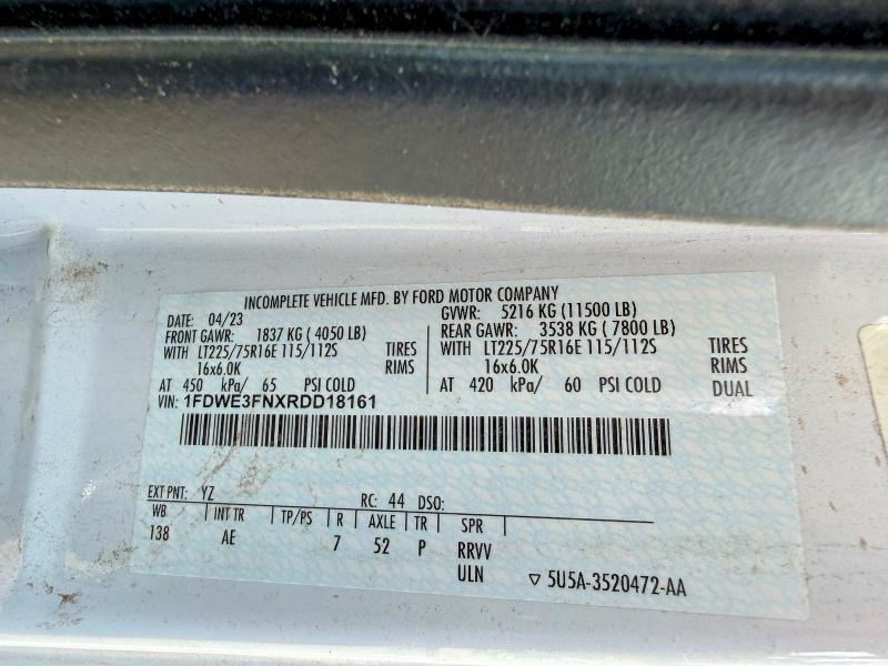 Photo 10 from auction – 2024 FORD ECONOLINE with VIN 1FDWE3FNXRDD18161