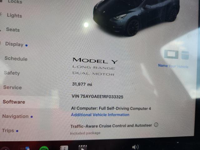 Photo 9 from auction – 2024 TESLA MODEL Y with VIN 7SAYGAEE1RF033325