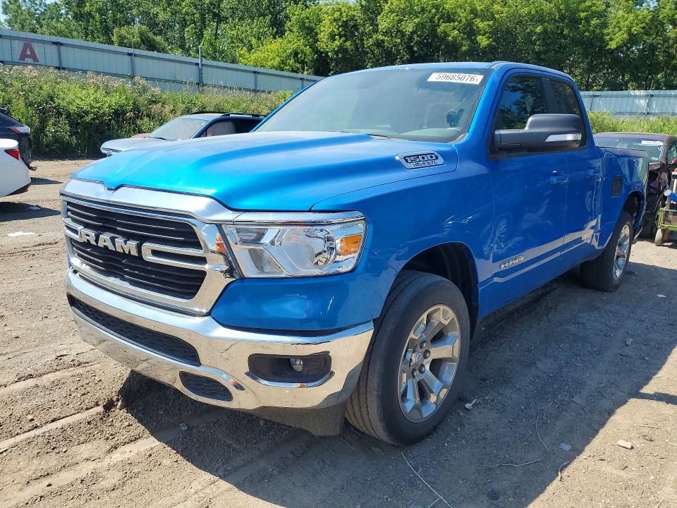 RAM 1500 2021 with VIN 1C6SRFBT7MN636357 - Photo from auction