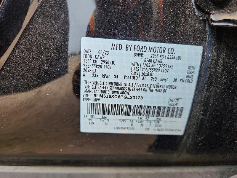 Photo 14 from auction – 2023 LINCOLN AVIATOR with VIN 5LM5J6XC6PGL23128