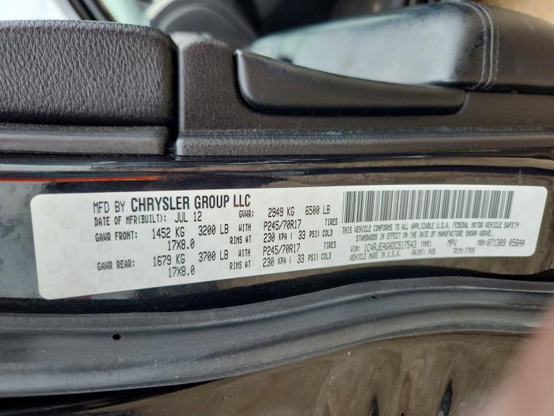 Photo 14 from auction – 2013 JEEP GRAND CHEROKEE with VIN 1C4RJEAG0DC517543