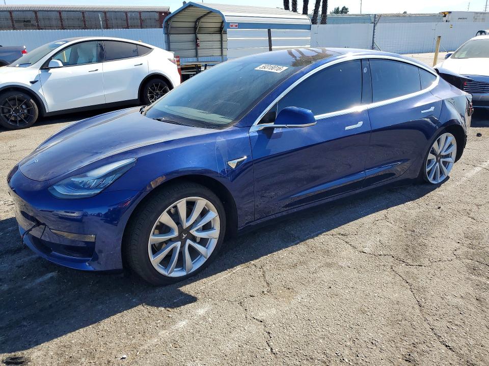 Снимка 1 от търг – 2018 TESLA MODEL 3 с VIN 5YJ3E1EA6JF047039
