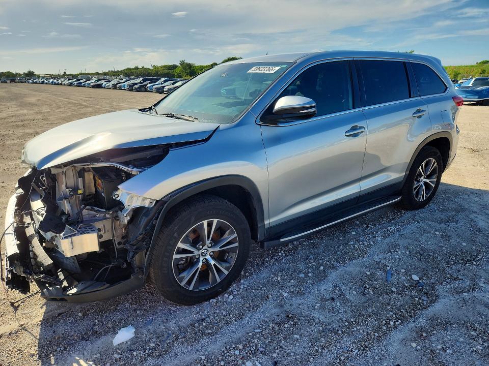 Photo 1 from auction – 2019 TOYOTA HIGHLANDER with VIN 5TDZARFH3KS047464
